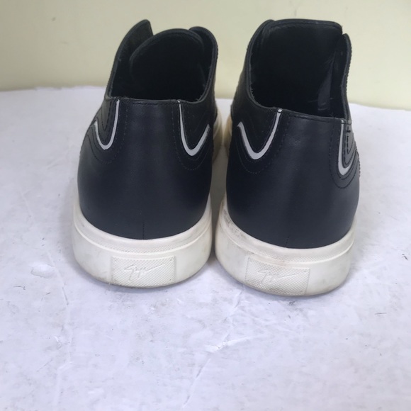 Giuseppe Zanotti Leather Mini Studs Sneakers Slip On Oxford Slides Logo Glitter - Picture 8 of 16